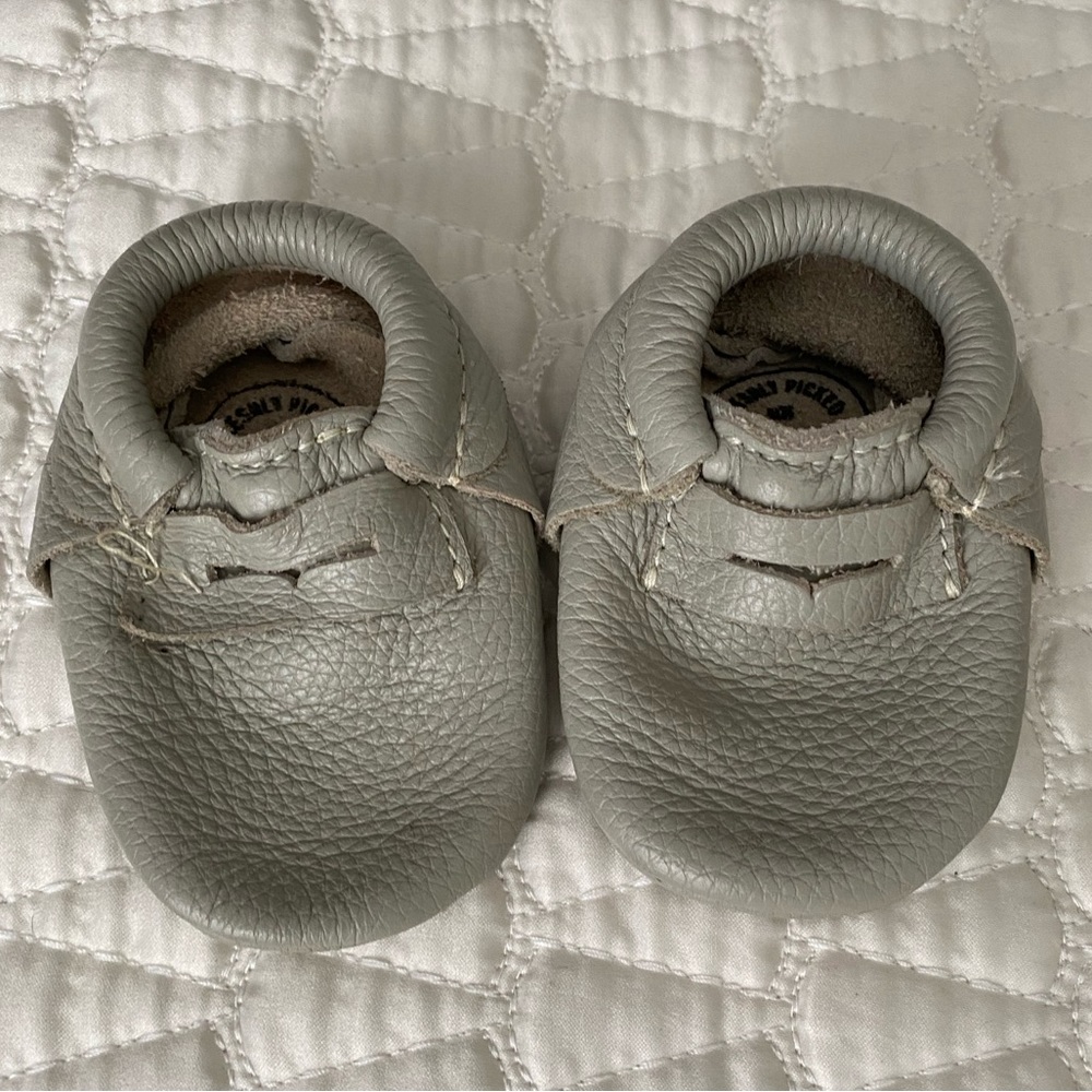 Freshly Picked size 1 Grey Leather Penny Loafer